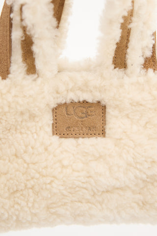 Telfar X UGG Shearling Small Shopping Bag
