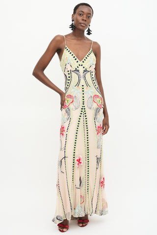 Temperley Floral Embroidered Dress