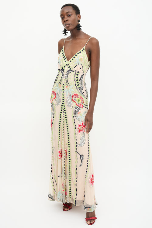 Temperley Floral Embroidered Dress