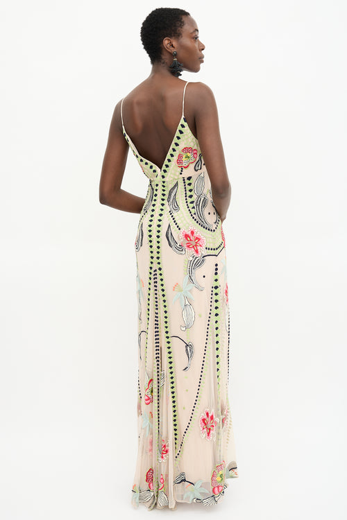 Temperley Floral Embroidered Dress