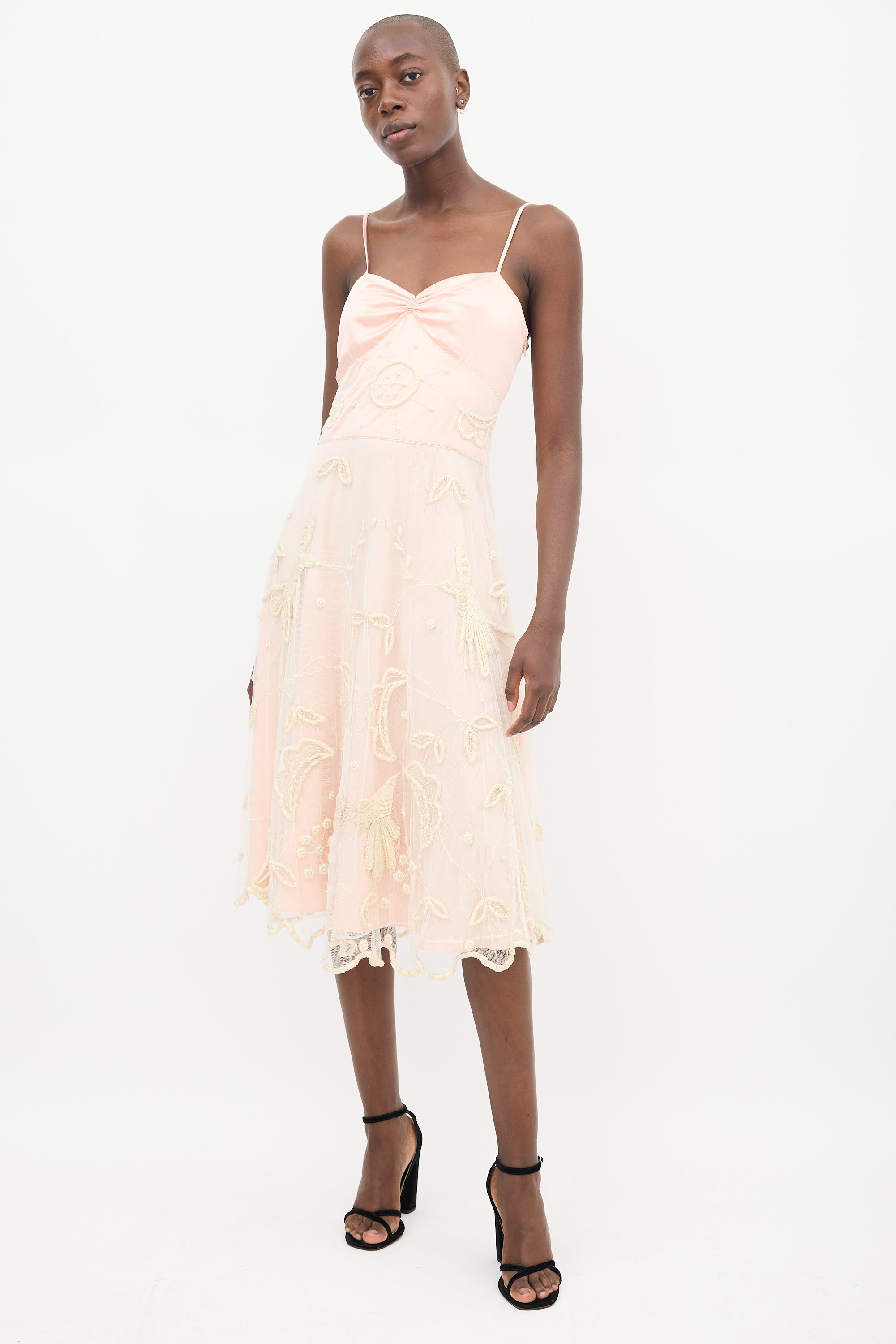 Temperley // Tulle Embroidered Dress VSP Consignment Temperley // Tulle Embroidered Dress VSP Consignment