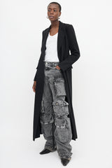 The Attico Denim Fern Cargo Pant