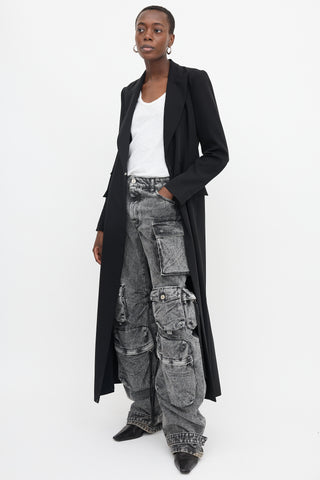 The Attico Denim Fern Cargo Pant