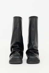The Attico Leather Layered Robin Boot