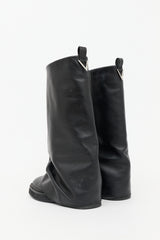 The Attico Leather Layered Robin Boot