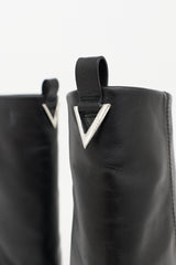 The Attico Leather Layered Robin Boot