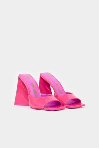 The Attico Patent Devon Mule