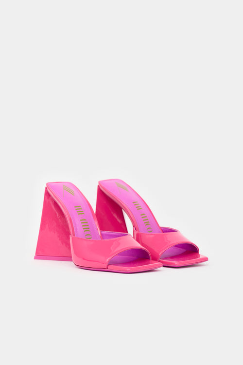 The Attico Patent Devon Mule