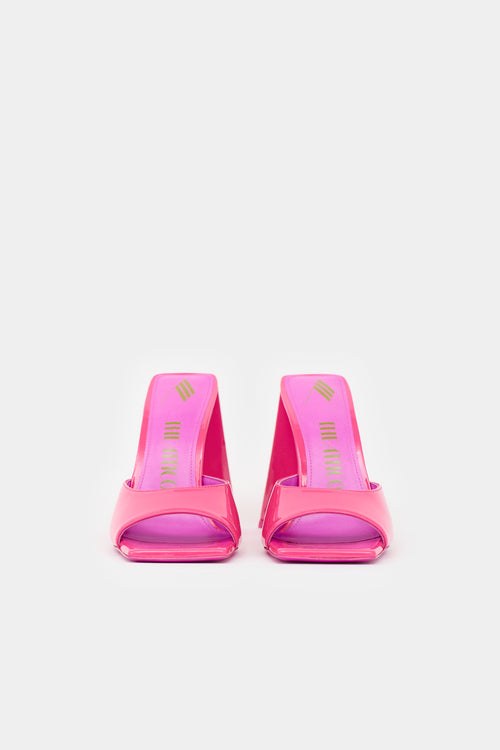 The Attico Patent Devon Mule