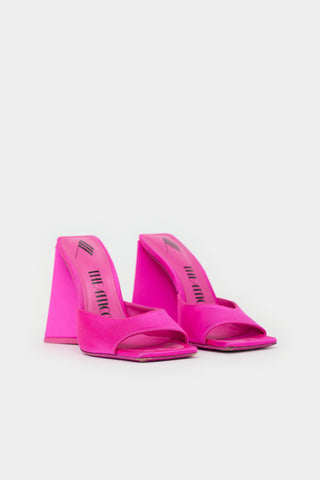 The Attico Satin Devon Mule