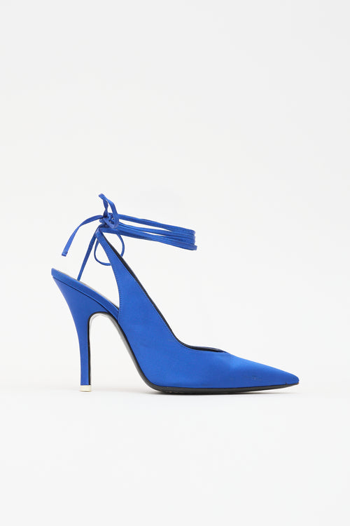 The Attico Satin Venus Slingback Pump