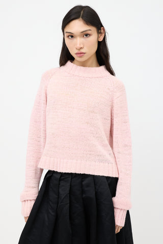 The Elder Statesman Cashmere Mock Neck Sweater