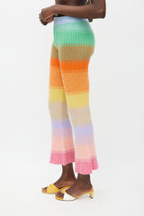 The Elder Statesman Multicolour Cashmere Striped Canyon Pant