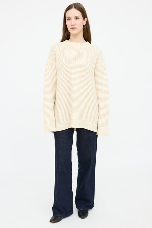 The Elder Statesmen Cashmere Cableknit Sweater