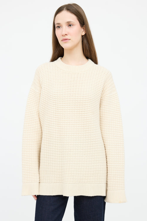The Elder Statesmen Cashmere Cableknit Sweater