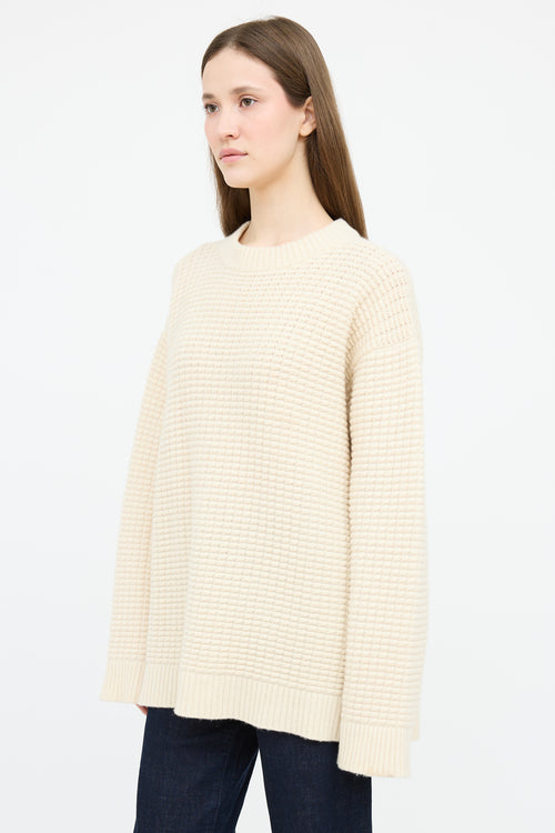 The Elder Statesmen Cashmere Cableknit Sweater