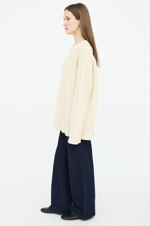 The Elder Statesmen Cashmere Cableknit Sweater