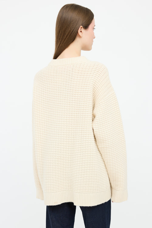 The Elder Statesmen Cashmere Cableknit Sweater