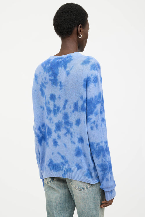 The Elder Statesmen Cashmere Tie Dye Knit Sweater