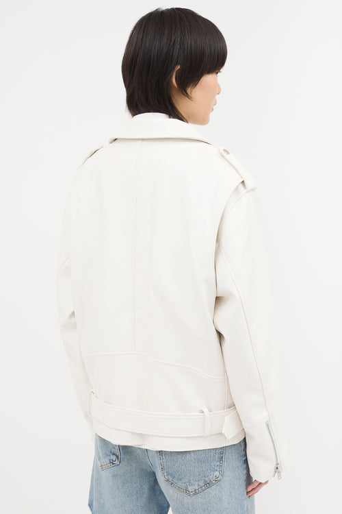 Faux Leather Aria Biker Jacket