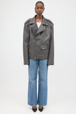 The Frankie Shop Faux Leather Chicago Jacket