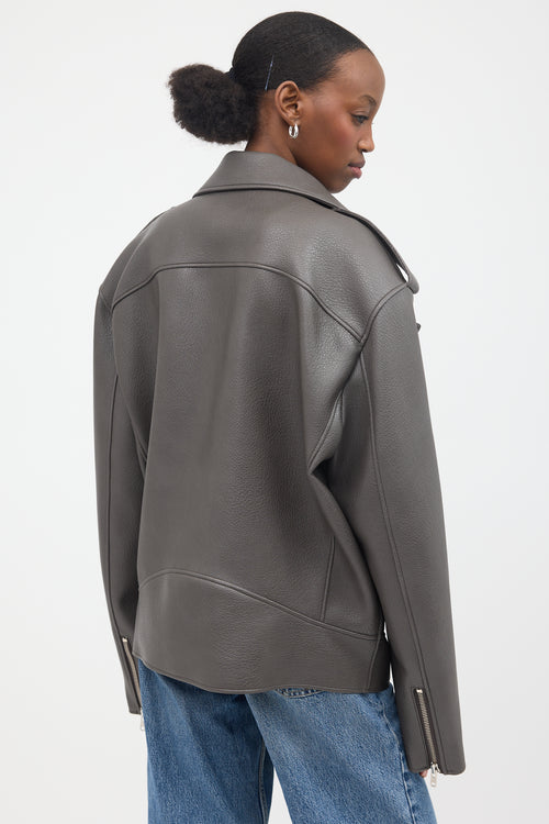 The Frankie Shop Faux Leather Chicago Jacket