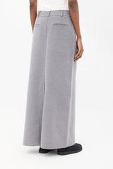 The Frankie Shop Grey Wool Malvo Maxi Pencil Skirt