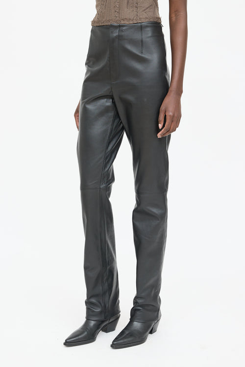 The Frankie Shop Leather Ziggy Pant