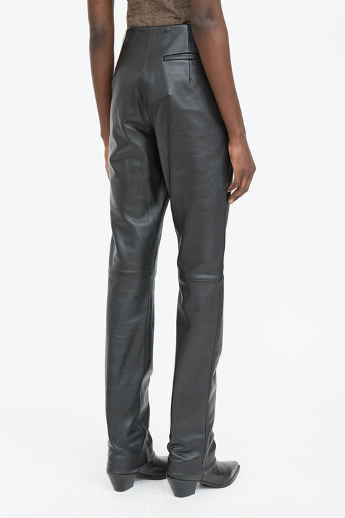 The Frankie Shop Leather Ziggy Pant