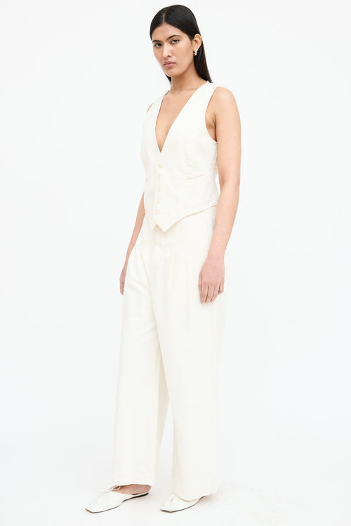 The Great. Suit Vest Top