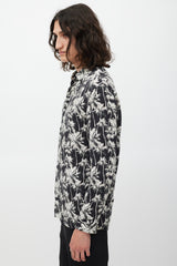 The Kooples Black & White Floral Shirt