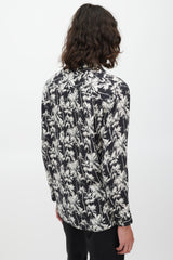 The Kooples Black & White Floral Shirt