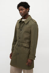 The Kooples Green Belted Coat