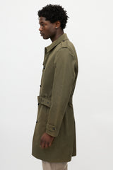 The Kooples Green Belted Coat