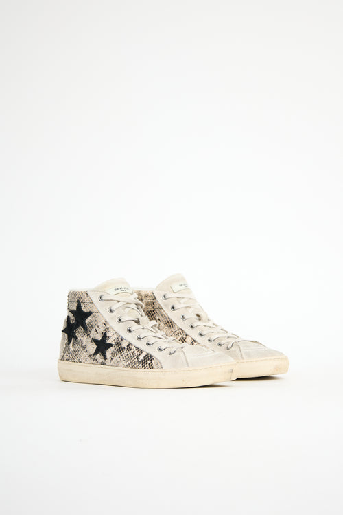 The Kooples Printed Leather Sneaker
