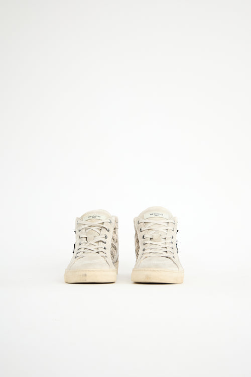 The Kooples Printed Leather Sneaker