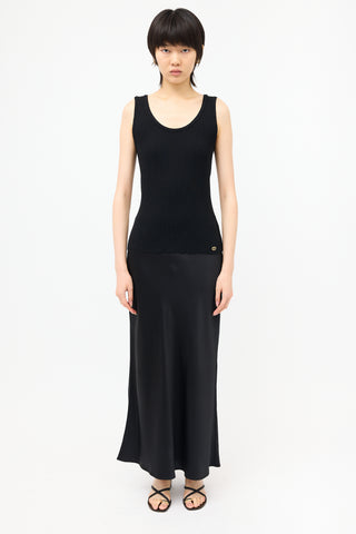 Chanel Rib Knit CC Tank Top
