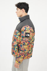 The North Face Black & Multicolour Down Puffer Jacket