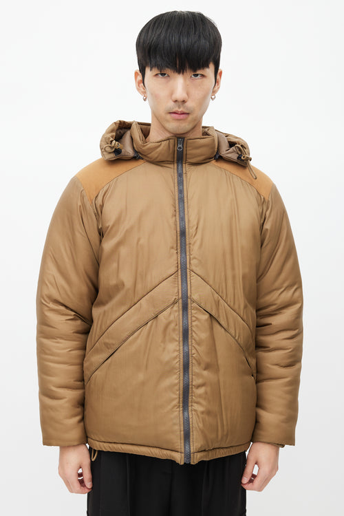 The Real McCoy's Brown L7 Puffer Jacket