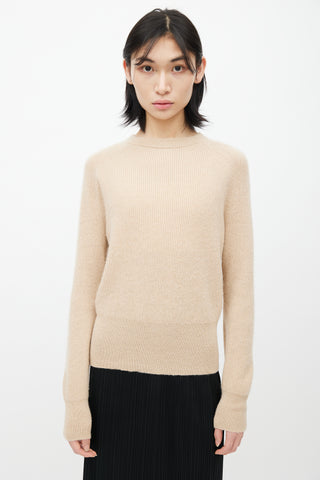 The Row Beige Camel Knit Sweater