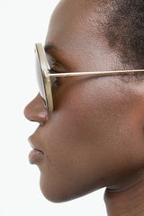 The Row X Linda Farrow Circular Sunglasses