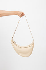 The Row Beige Large Slouchy Banana Crossbody Bag