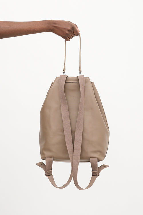 The Row French Grey Leather Backpack 11 Bag