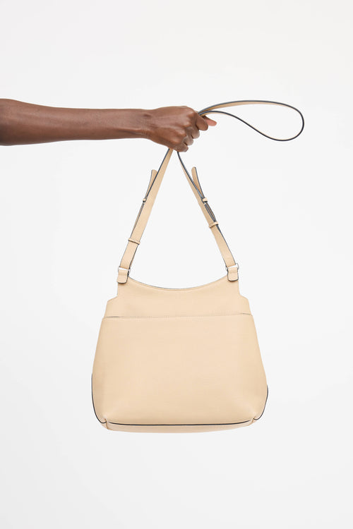 The Row Leather Sideby Flap Shoulder Bag