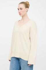 The Row Cashmere V-Neck Sweater