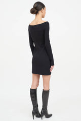 The Row Bateau Long Sleeve Dress