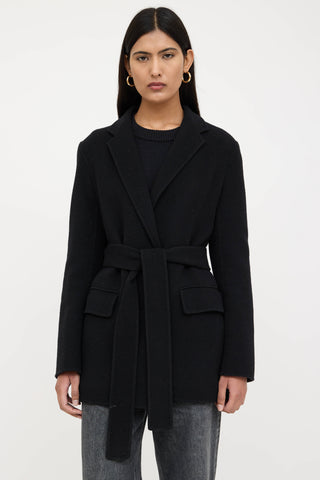 Wool Belted Blazer