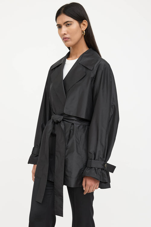 The Row Silk Belted Trench Coat