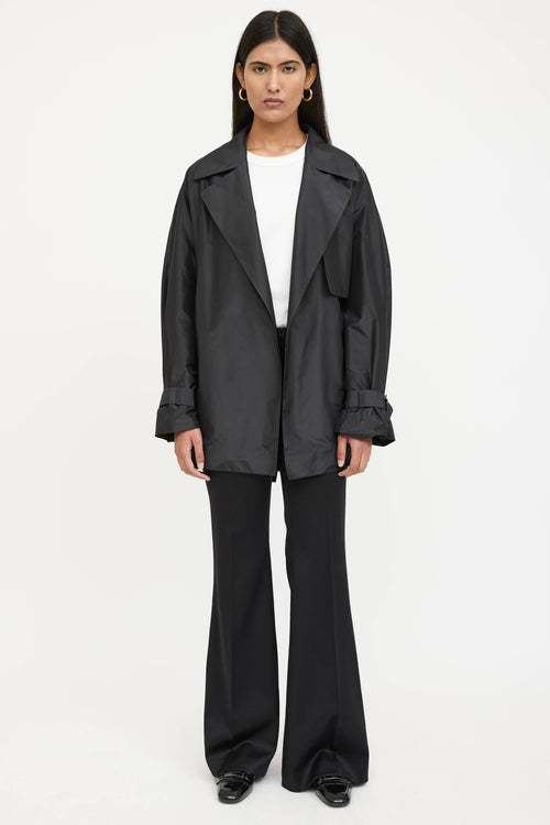 The Row Silk Belted Trench Coat