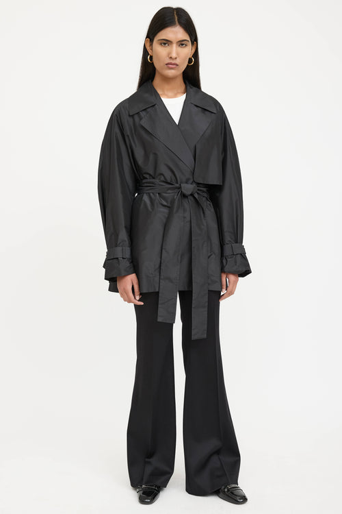 The Row Silk Belted Trench Coat